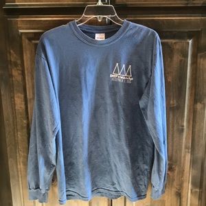 Like new Blue Tri Delta House of Pancakes LS Tee M